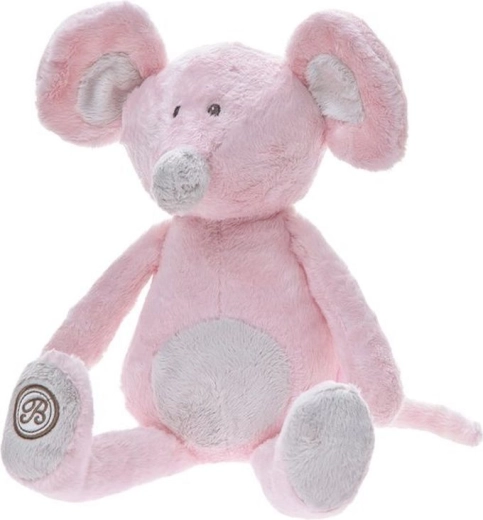 Pluchen muis Lena roze 25 cm