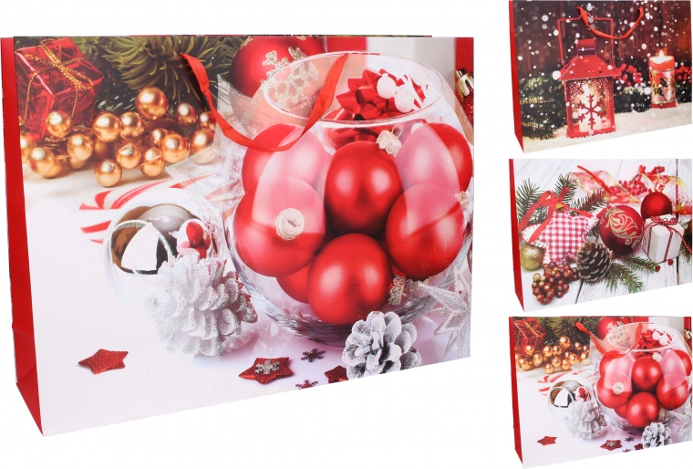 Cadeautas XL met Kerstmotief