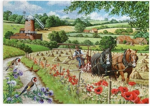 Puzzel House of Puzzles De weg naar de windmolen, 500 extra grote puzzelstukken