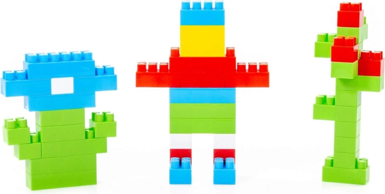 Creatief bouwen met 174 stukjes