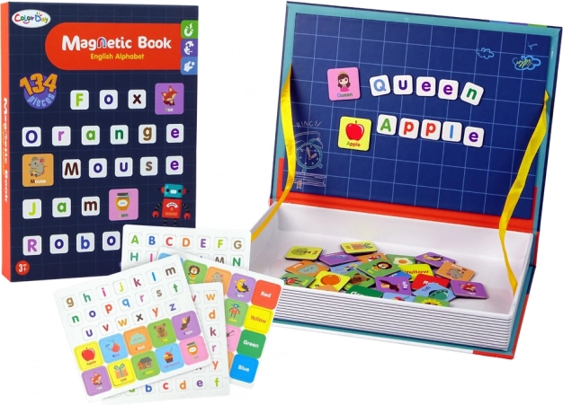 Magnetisch boek voor het leren van het Engelse alfabet
