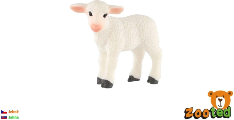 Zooted figuur van een lam van een schaap 5 cm