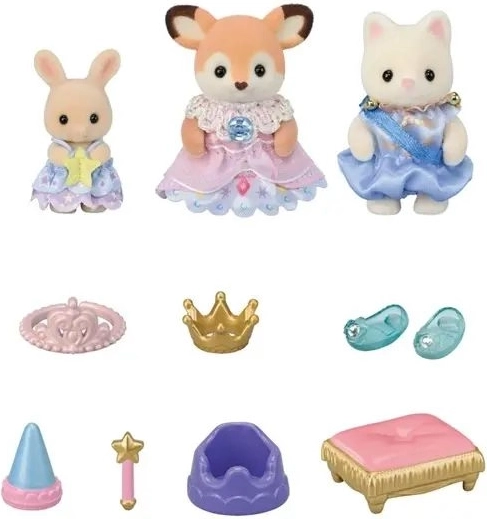 Drie prinsessen uit de wereld van Sylvanian Families