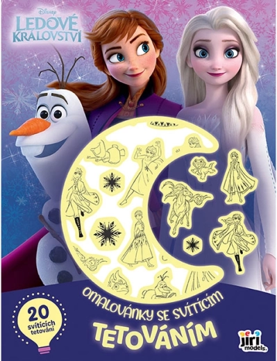 Kleurboek met lichtgevende tatoeage Frozen Het IJskoningin