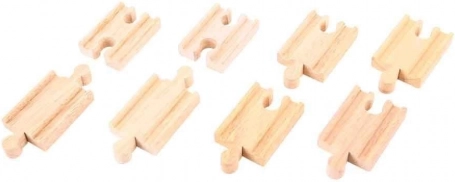 Houten railverbinders 7 cm (8 stuks) BIGJIGS RAIL