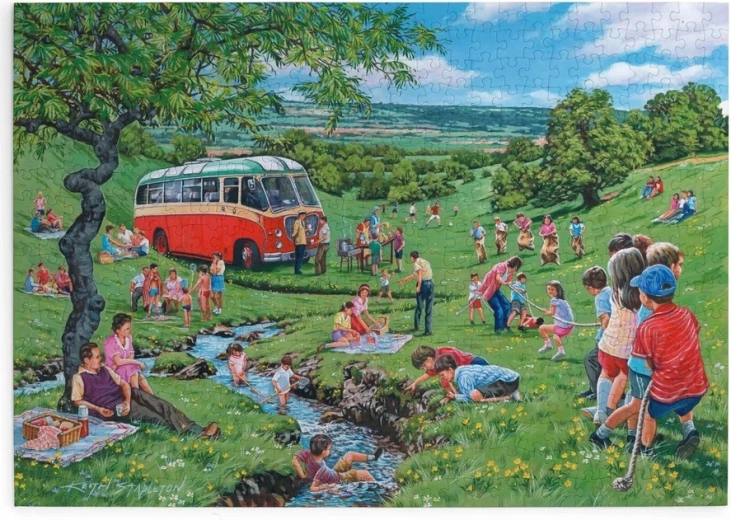 Puzzel Zondagse picknick, 500 stukjes