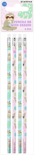 Potloden met gum Koala - verpakking 4 stuks