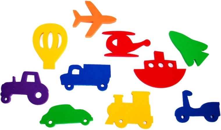 Waterstickers Vervoer – set van 10 stuks
