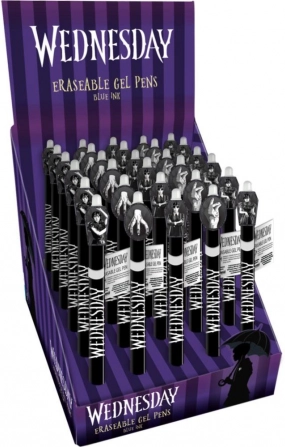 Uitwisbare gelpen Wednesday 15 cm – 6 varianten, kunststof, doos 30 stuks