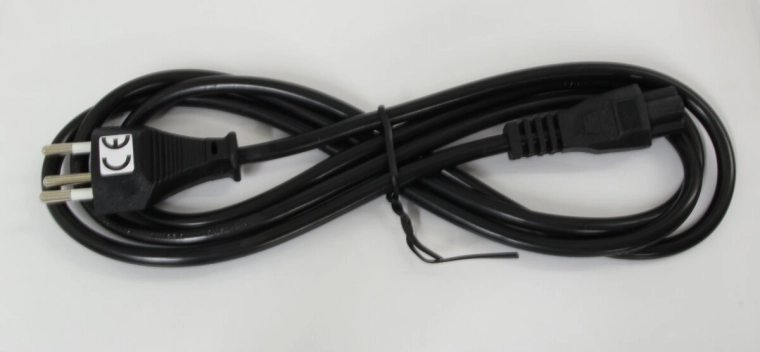 Jamara voedingskabel voor Zwitserland voor Peak 80-50 (klaverbladstekker naar ronde connector)