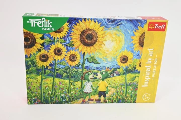 Trefl Inspired by Art puzzel 100 stukjes – wandeling tussen zonnebloemen