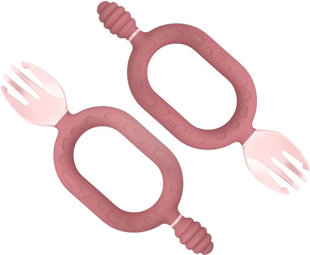 Bibado Sporkit multifunctionele vork en bijtring 2-in-1 blush (2 stuks)