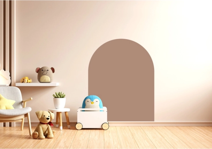 Cleverclixx magnetische wandfolie Mocha Cream 95 × 75 cm