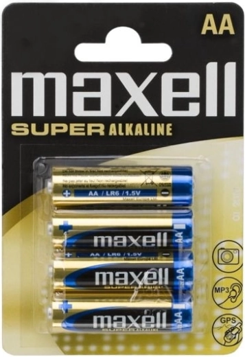 Alkaline AA LR6-penlitebatterijen, 4 stuks