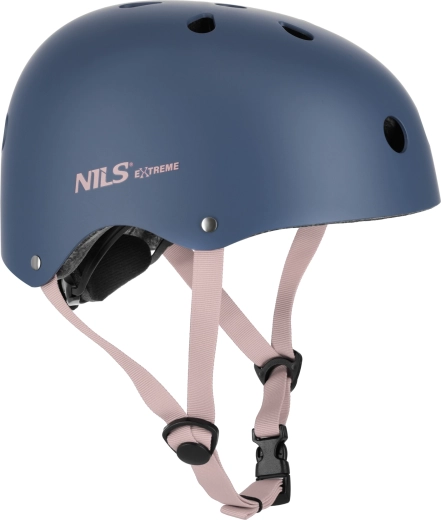 Helm NILS Extreme Pro voor skaten en fietsen – blauw – XS (48-52 cm)