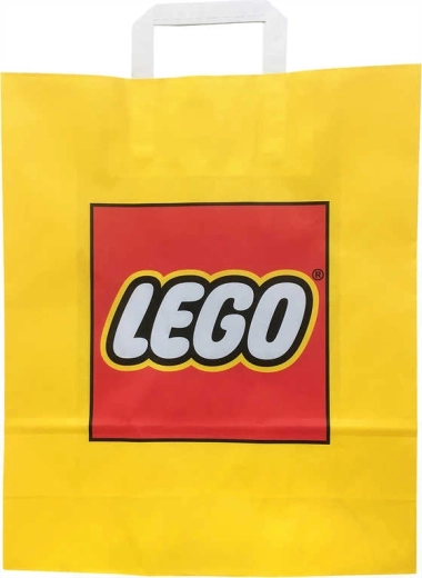 Lego promotionele papieren geschenktas geel 34 × 35 cm - 1 stuk