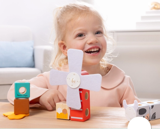 Interactieve windmolen en speelse boerderijmotieven