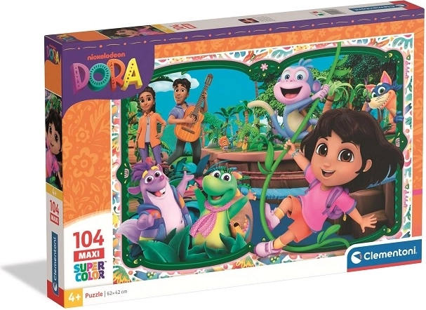 Clementoni maxi puzzel Dora SuperColor 104 stukjes
