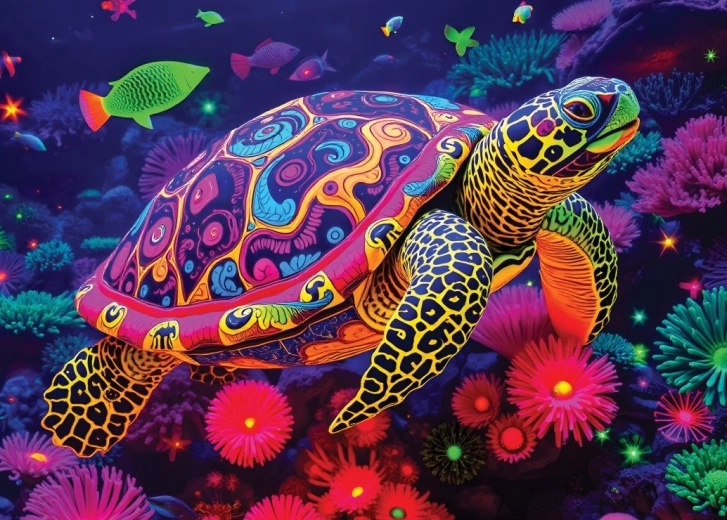 Alipson puzzel regenboogschildpad 500 stukjes