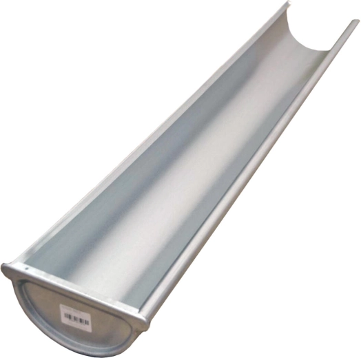 Linker eindgoot 330 mm, lengte 1 m, verzinkt staal