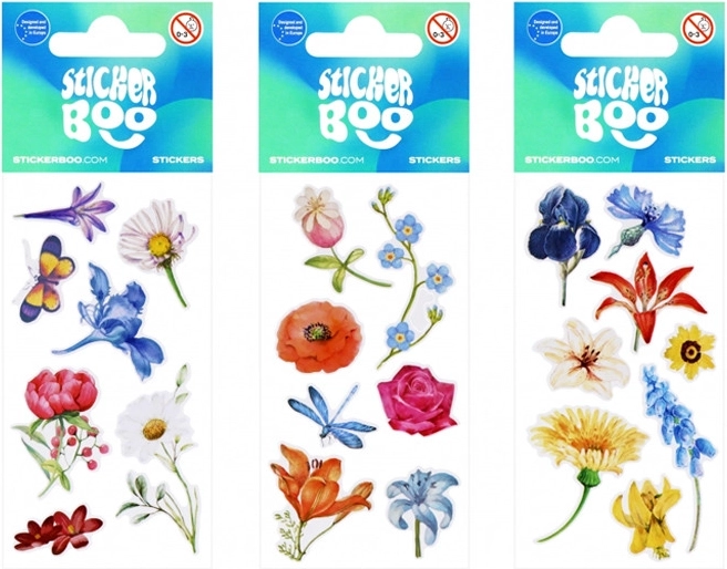 Bloemenstickers - 1 stuk