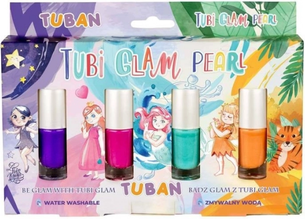 Nagellak Tubi Glam set van 4 stuks - parelmoer