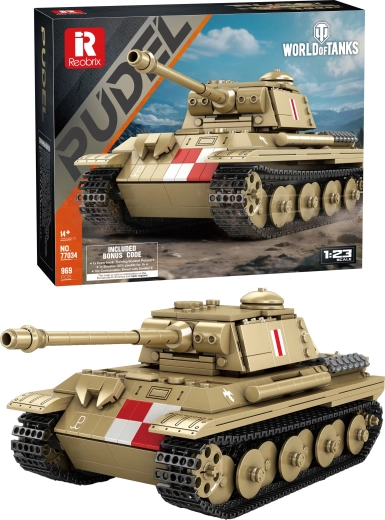 World of Tanks bouwset tank Pudel 969 onderdelen