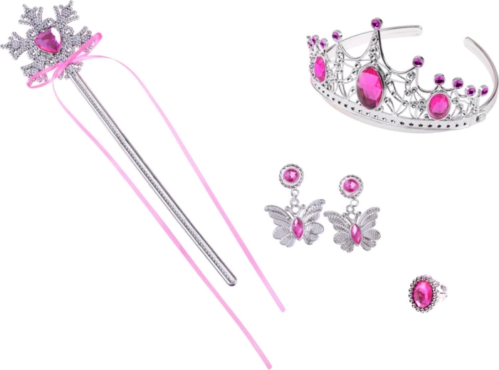 Kroontje, staf en “sieraden” voor een perfecte verkleedlook