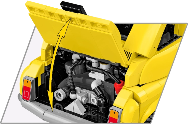 Openende onderdelen en toegang tot de motor