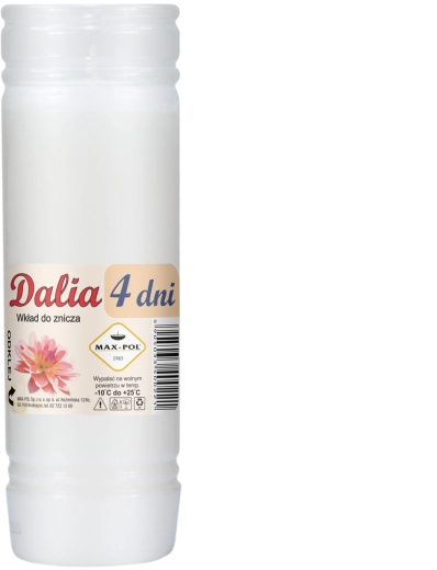 Set van 10 paraffinevullingen DALIA 18 cm, 96 uur