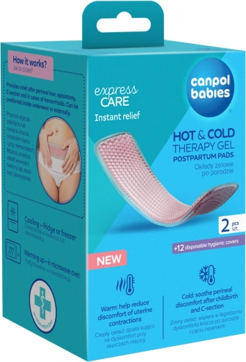 Postpartale gelkussens HOT & COLD van Canpol babies, 2 stuks