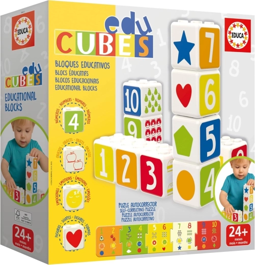 Educa EduCubes Baby stapelbare educatieve blokken
