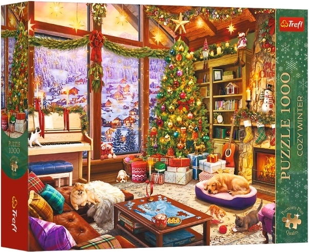 Kerstpuzzel premium plus „Świąteczny wieczór“ 1000 stukjes