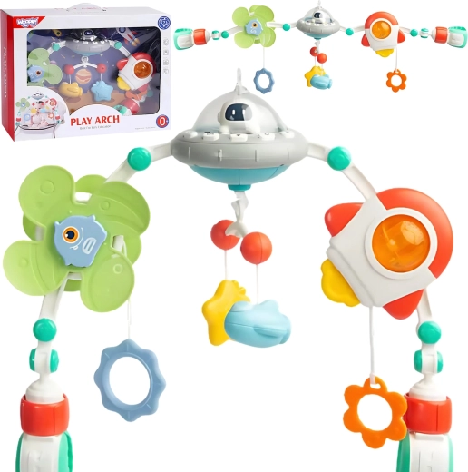 WOOPIE Baby interactieve speelboog voor wieg met slaapliedjes