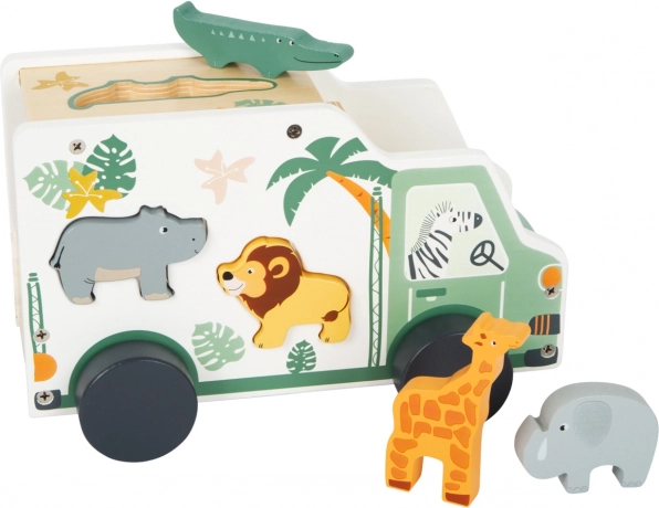Inleg safari auto voor kinderen