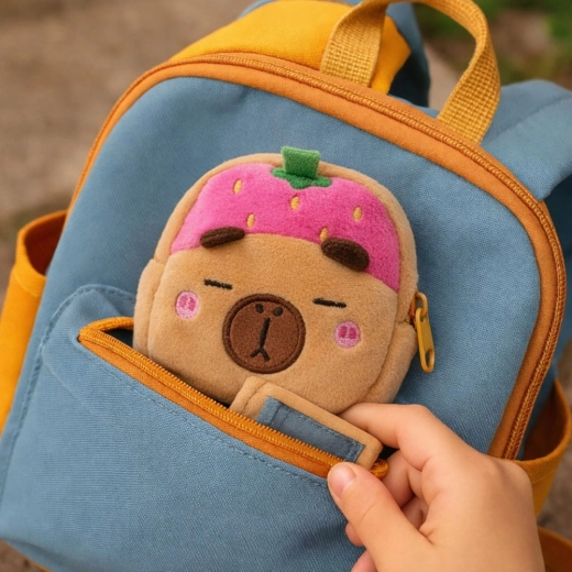 Clip voor eenvoudig bevestigen aan rugzak of sleutels