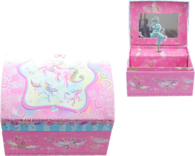 Ronddraaiende ballerina en opwindmelodie