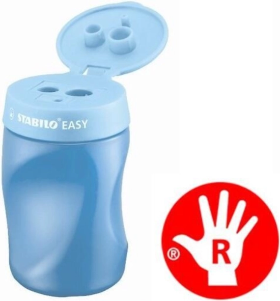 Puntenslijper voor rechtshandigen STABILO EASYsharpener – blauw