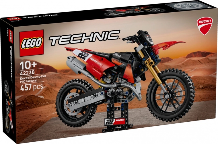 LEGO Technic motorfiets Ducati Desmo450 MX Factory 42238