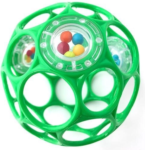Oball rammelbal Rattle seafoam 10 cm