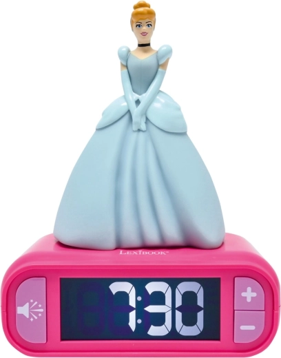 Wekker met 3D-nachtlampje Disney Prinsessen Assepoester