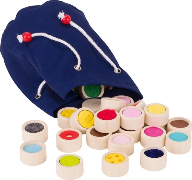 Houten tastmemoryspel voor kinderen