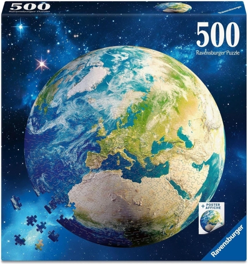 Ravensburger ronde puzzel Planeet Aarde 500 stukjes