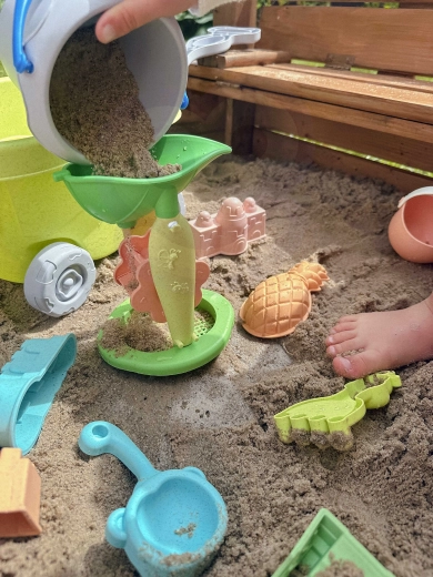 Molen met zeef voor water en zand