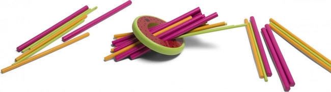 Meloen-mikado – houten behendigheidsspel voor 2–4 spelers