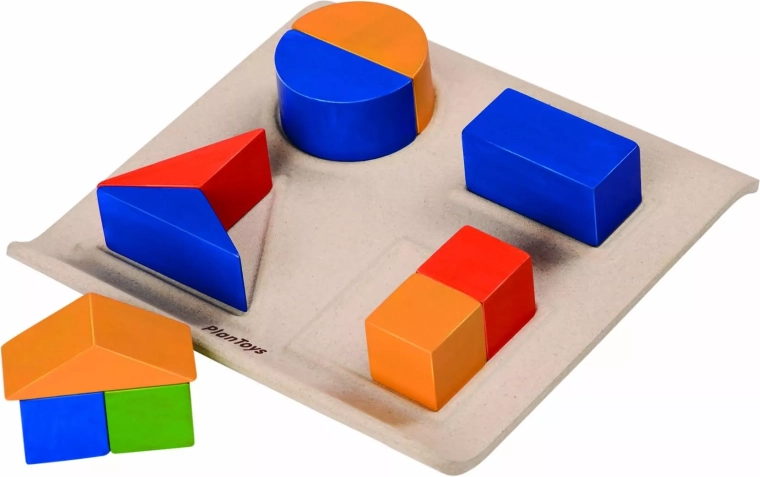 PlanToys puzzel voor het leggen van breukvormen