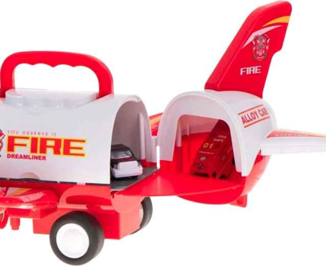 Openend vliegtuig met laadklep