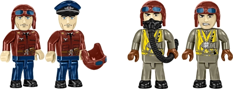 Pilotenfiguren voor scènes en display
