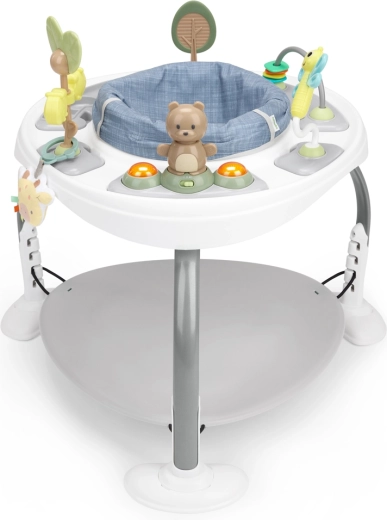 Ingenuity actief wipcentrum en activiteitentafel 2-in-1 Bounce to Bloom Chambray