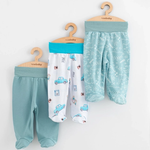 Baby half-rompers New Baby Classic II, set voor jongens, 3 stuks, maat 56 (0–3 maanden)